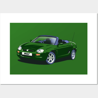 MG MGF Car in BRG Posters and Art